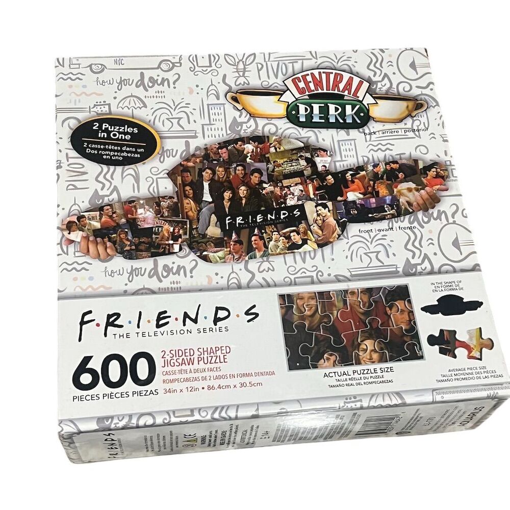 Friends TV Show Central Perk 2-Sided Jigsaw Puzzle 600 Pieces